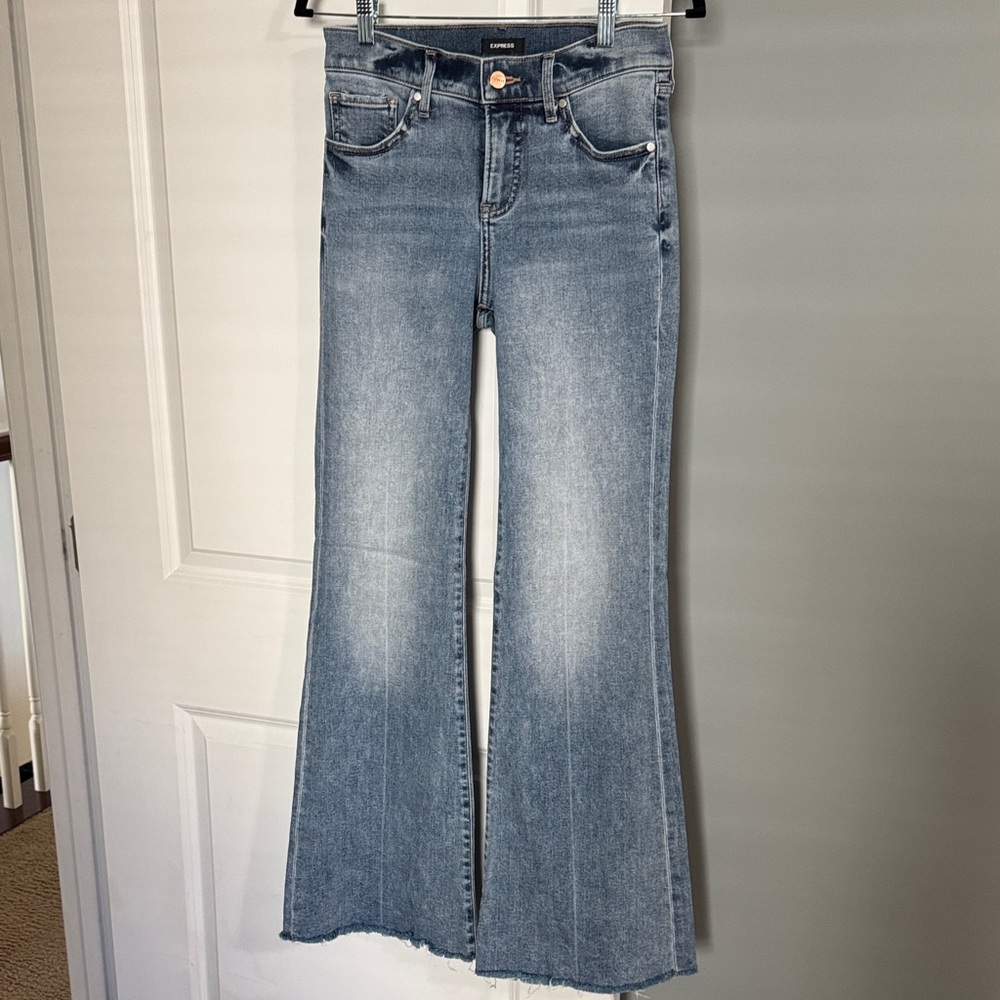 Express 70’s Flare Jeans, Size 0R